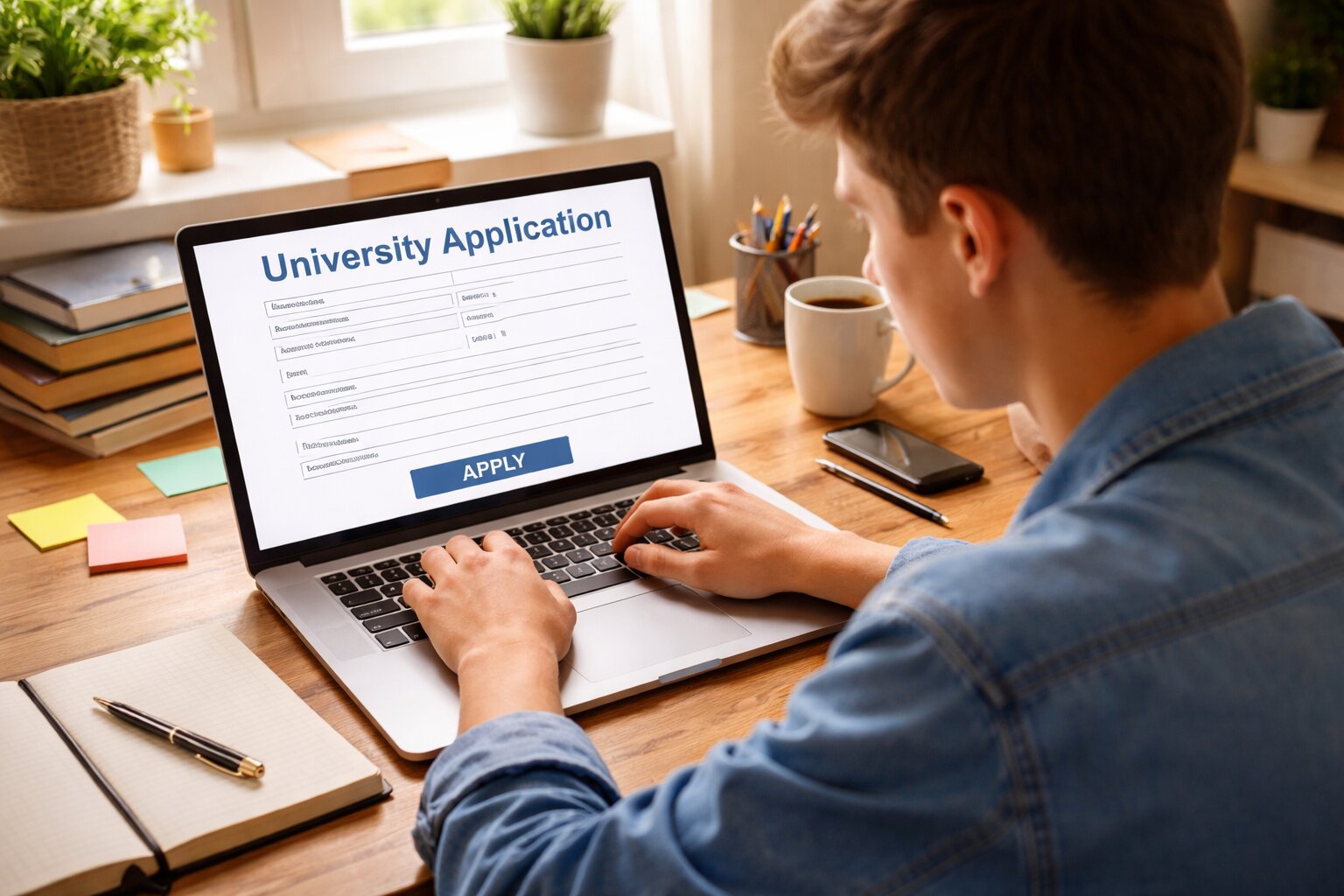 Student applying to university